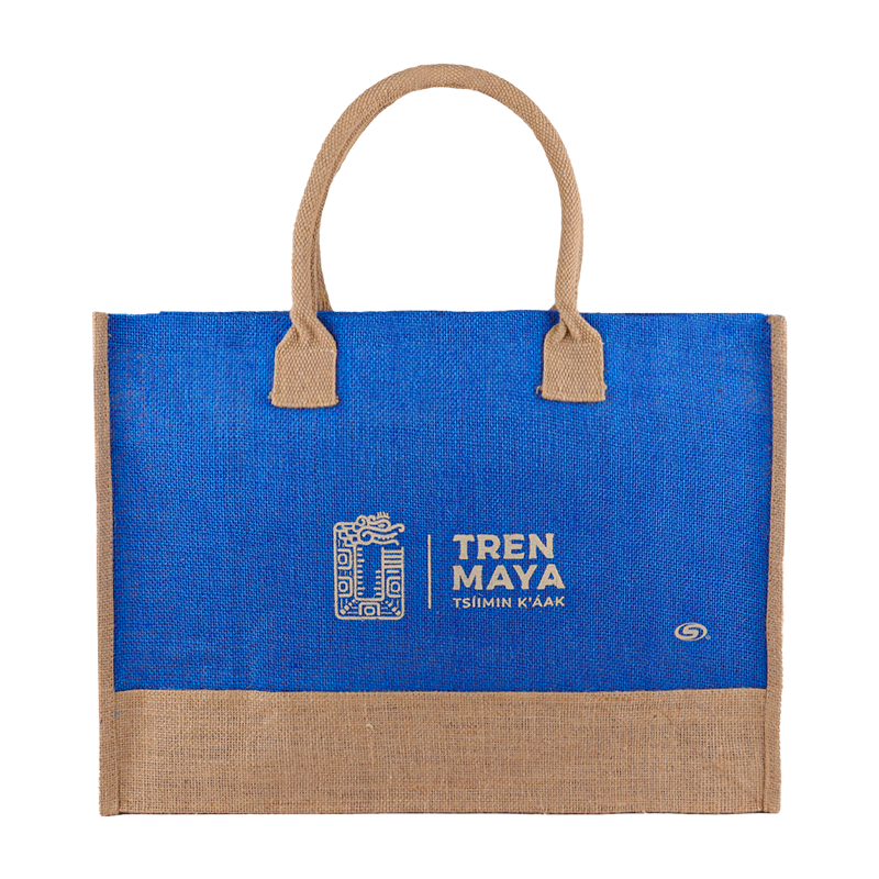 Bolsa Tren Maya Azul Yute