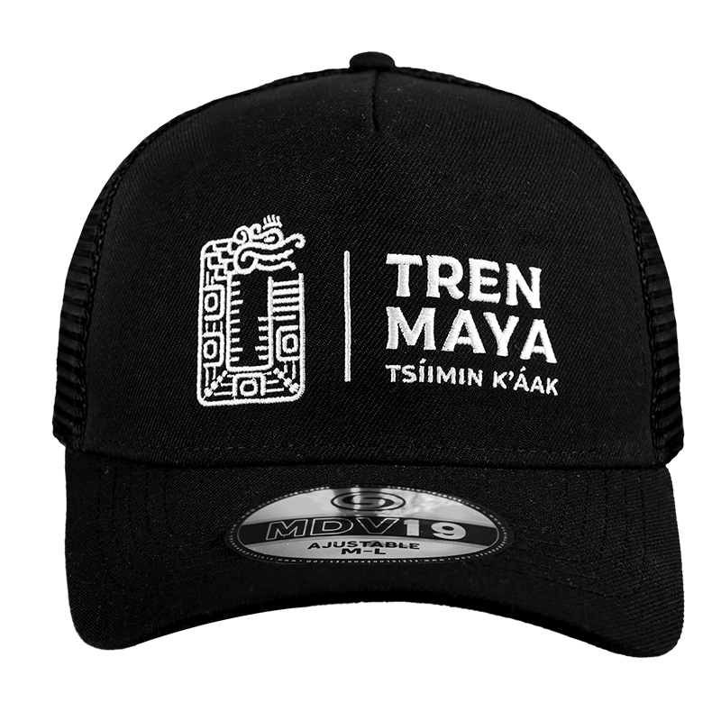 Gorra Tren Maya MDV19 Negro Malla