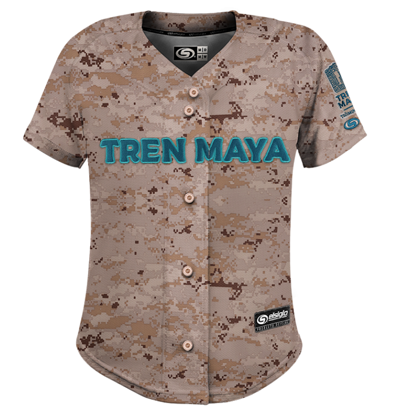 Jersey Tren Maya Camo Dama