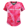 Jersey Tren Maya Rosa Hojas Dama
