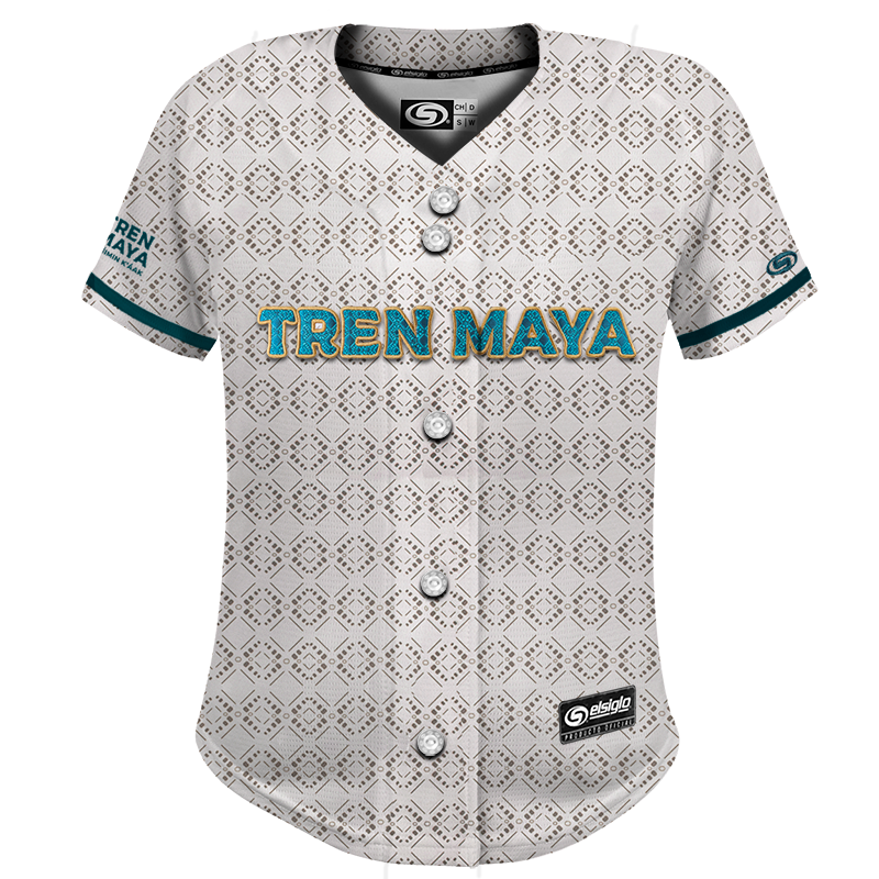 Jersey Tren Maya Sub Beige Grecas Dama