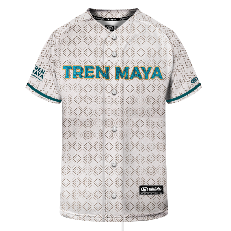 Jersey Tren Maya Sub Beige Grecas Infantil
