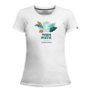 Playera Tren Maya Blanco Logo Y Hojas Dama