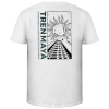 Playera Tren Maya Blanca Pirámide Y Sol Caballero