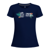 Playera Tren Maya Marino Logo Hojas Dama