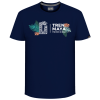 Playera Tren Maya Marino Logo Hojas Caballero