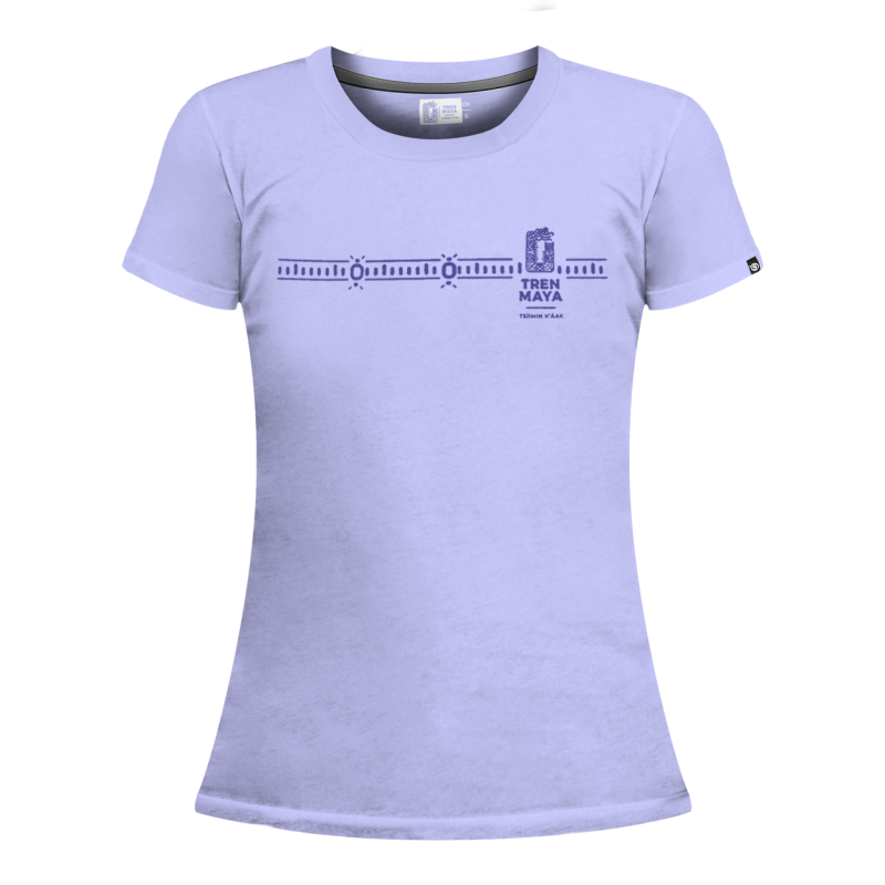 Playera Tren Maya Lila Trenes Dama