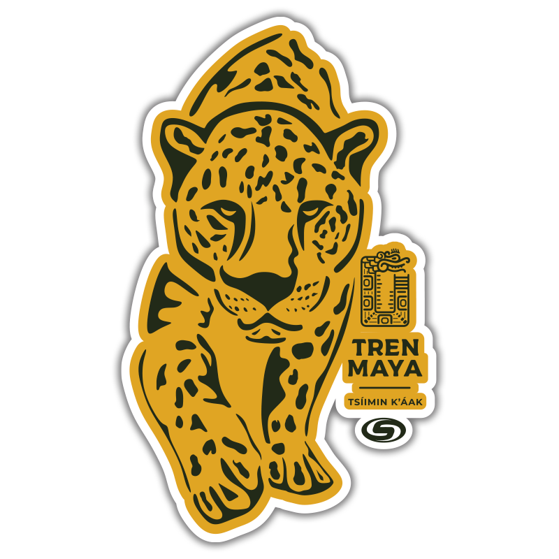Calcomanía Tren Maya Jaguar