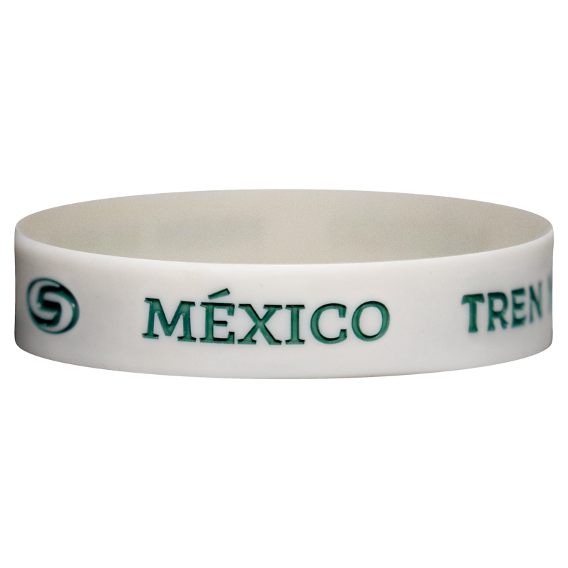 Pulsera Tren Maya Rubber Blanco