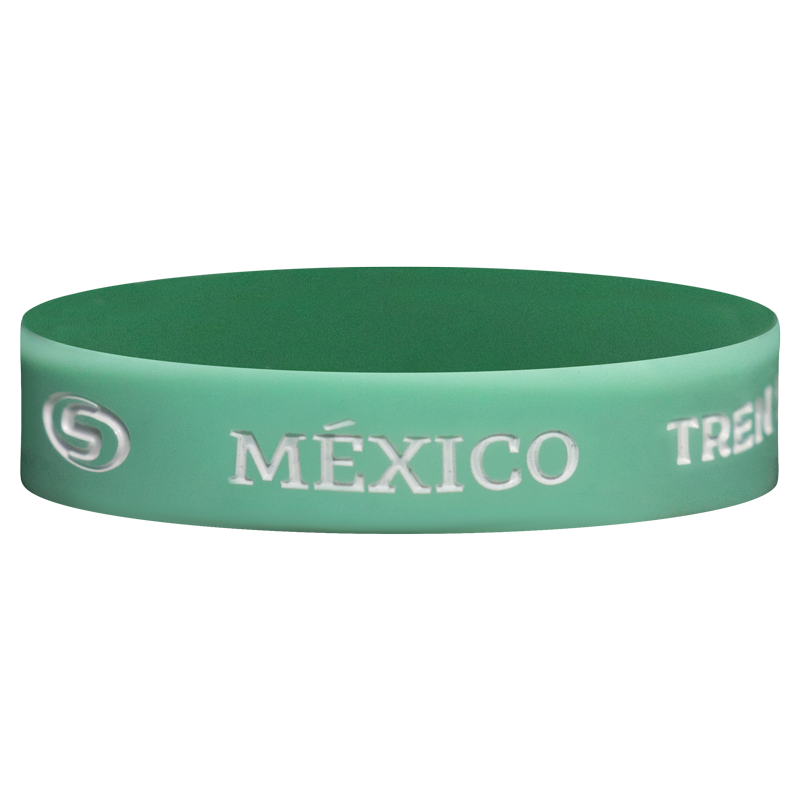 Pulsera Tren Maya Rubber Menta
