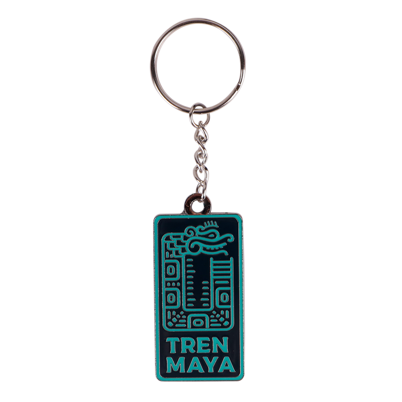 Llavero Tren Maya Placa Logo