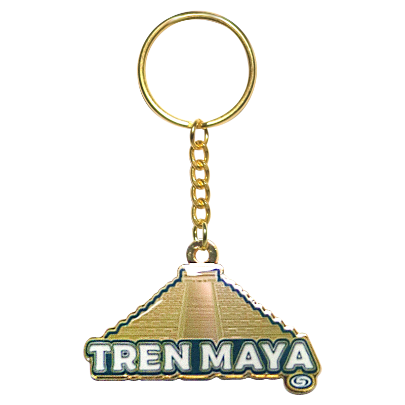 Llavero Tren Maya Pirámide