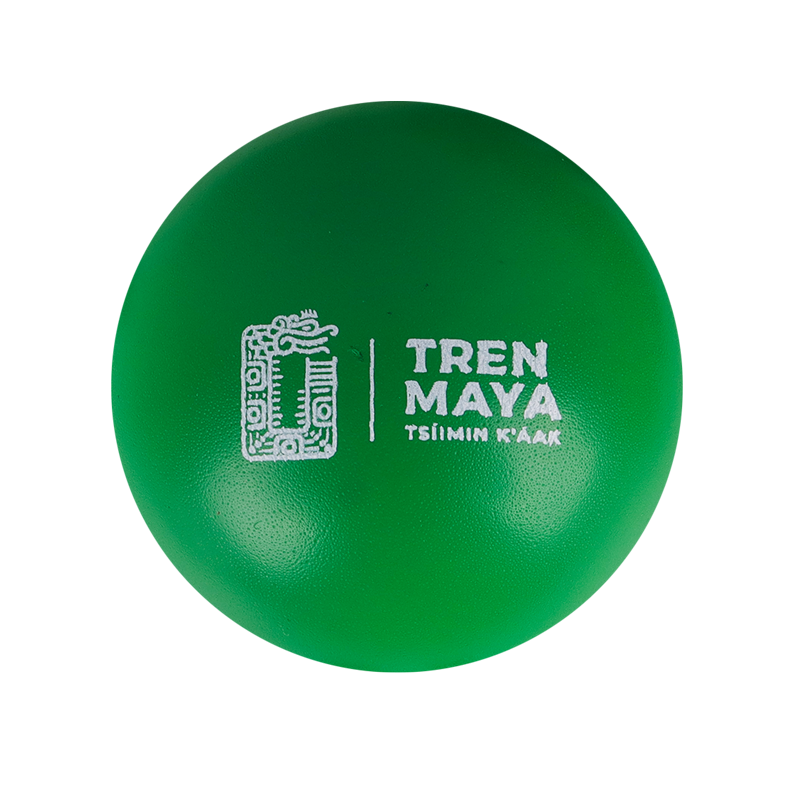 Pelota Tren Maya Antiestrés Verde