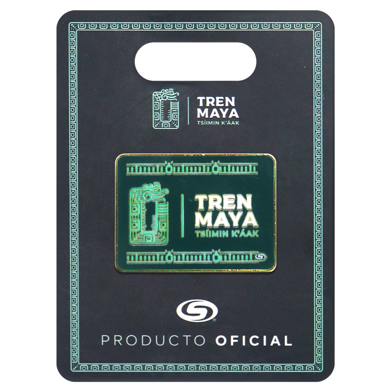 Pin Tren Maya Logo Cuadrado II