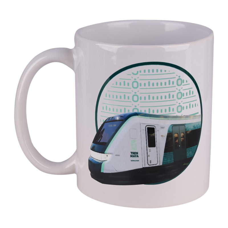 Taza Tren Maya Blanca Tren