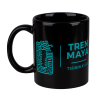 Taza Tren Maya Negra Logo Aqua